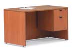 Office to Go Single Hanging Pedestal Desk