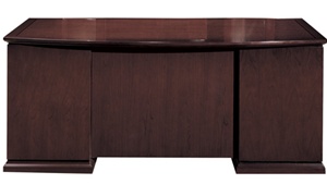 Cherryman Emerald 72" Bow Front Executive Desk - 404N