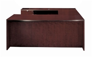 Cherryman Jade 72" Bowfront Executive U Desk with 42" Bridge - JA-133N