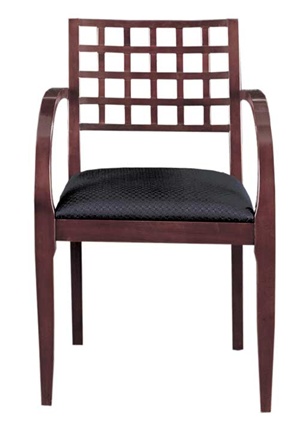 Cherryman Emerald Guest Chair - Wood Lattice Back - 04