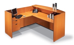 71" Reception Desk with Return