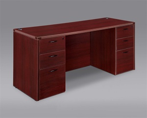 Cherryman 71" Credenza with Full Height Pedestals